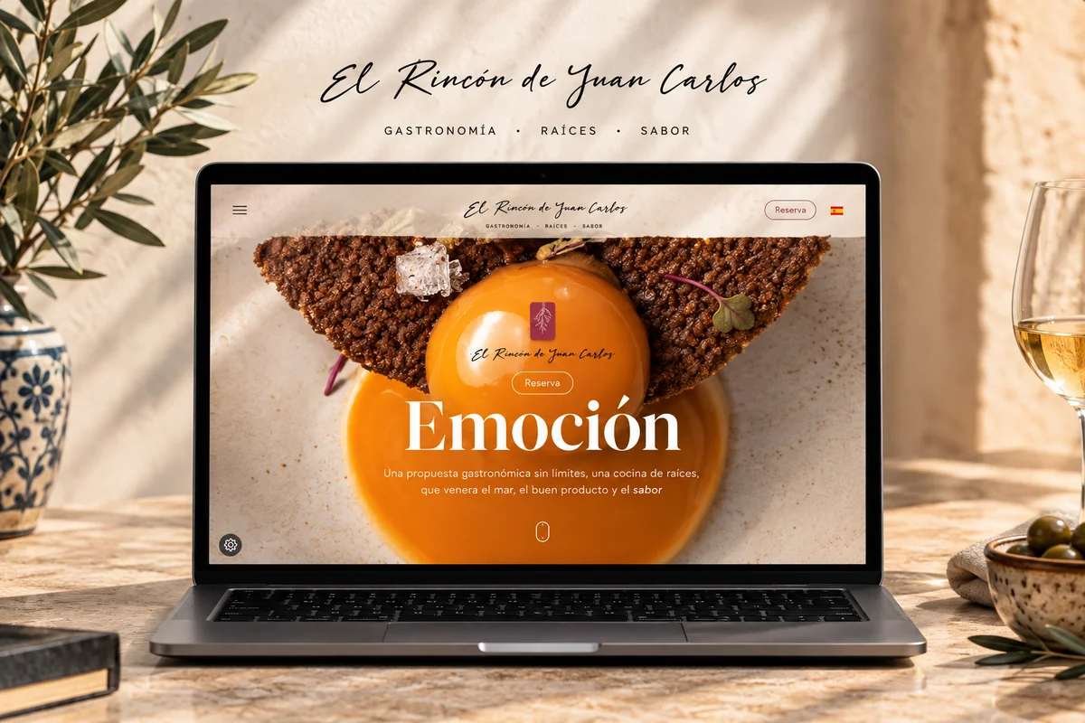 Site web du restaurant El Rincón de Juan Carlos